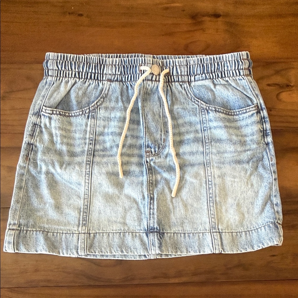 SO Light Blue Denim Mini Skirt